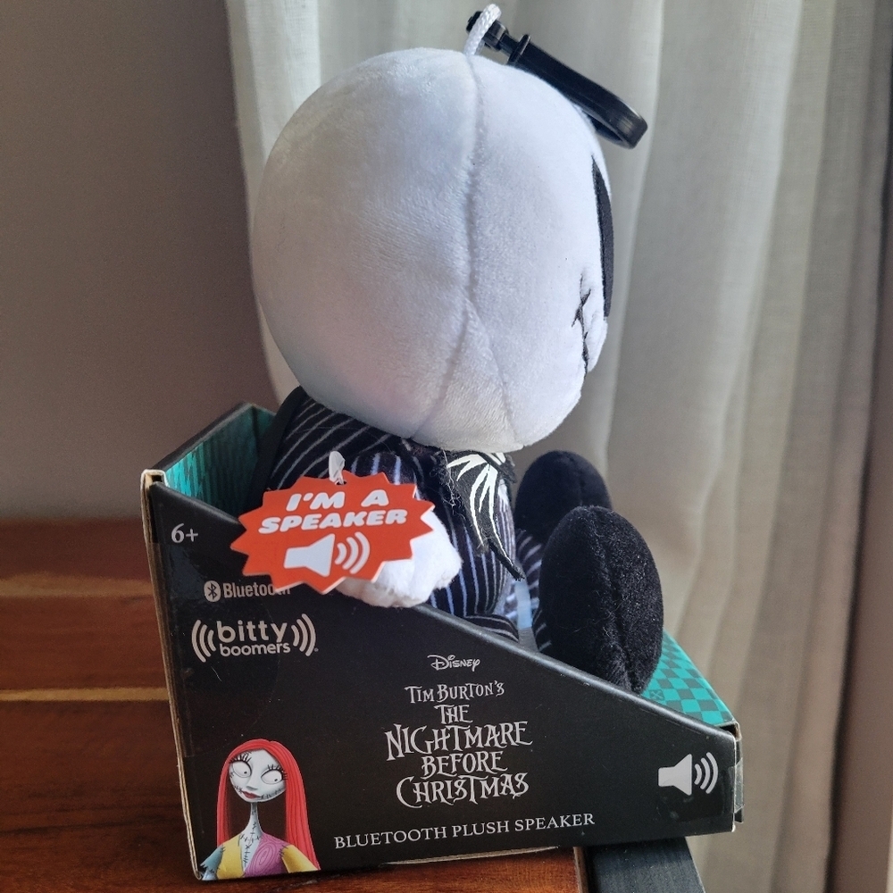 Bitty Boomers Disney Jack Skelington Plush Bluetooth Speaker New in Box - Picture 4 of 7